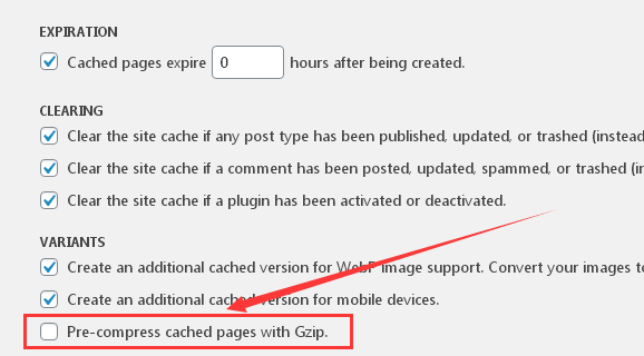 WordPress缓存插件Cache Enabler GZIP压缩