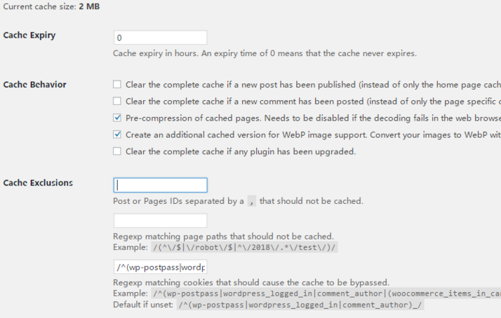 WordPress缓存插件Cache Enabler安装设置