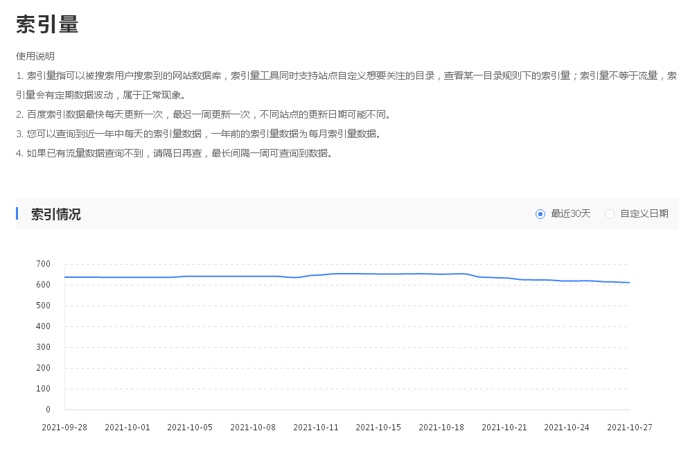 百度站长平台索引量工具